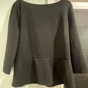 peplum top, 3/4 sleeve